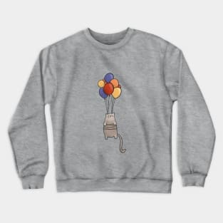 Balloon Adventure - Cat Crewneck Sweatshirt